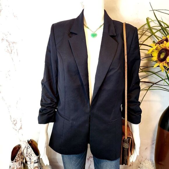 Tart Collection wool blend ruched sleeve jacket - Picture 3 of 8